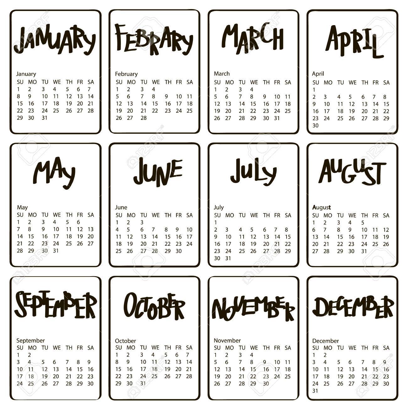 formato de calendarios