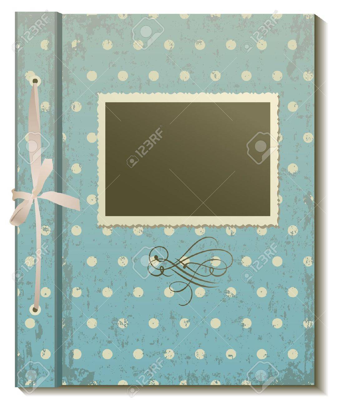 cover an old photo album in retro style on white background royalty old style photo albums