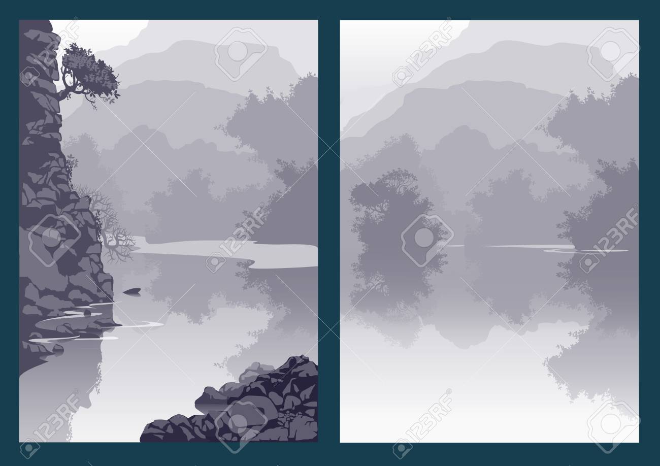 山の清流と木々 のある風景します 峡谷渓谷 高い崖や斜面の端に成長しているツリーを表示します のイラスト素材 ベクタ Image 山の清流と木々 のある風景します 峡谷渓谷 高い崖や斜面の端に成長しているツリーを表示します のイラスト素材 ベクタ Image