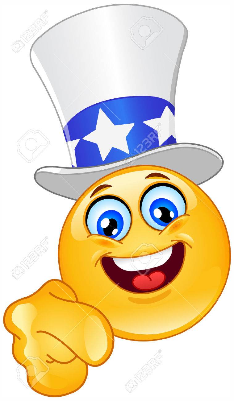 uncle sam emoticon i want you royalty free cliparts vectors and