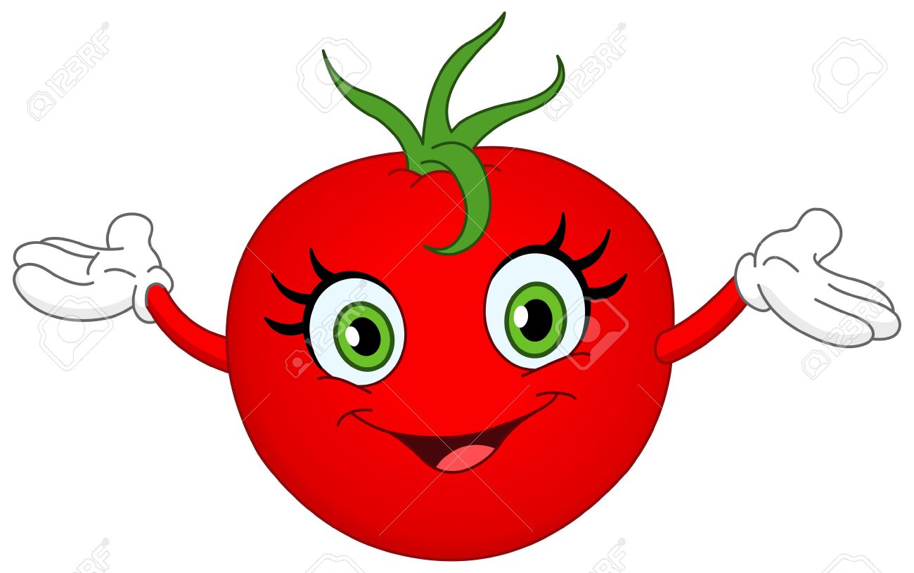 Cheerful Cartoon Tomato Raising Her Hands Royalty Free Cliparts Vectors And Stock Illustration Image 7340021