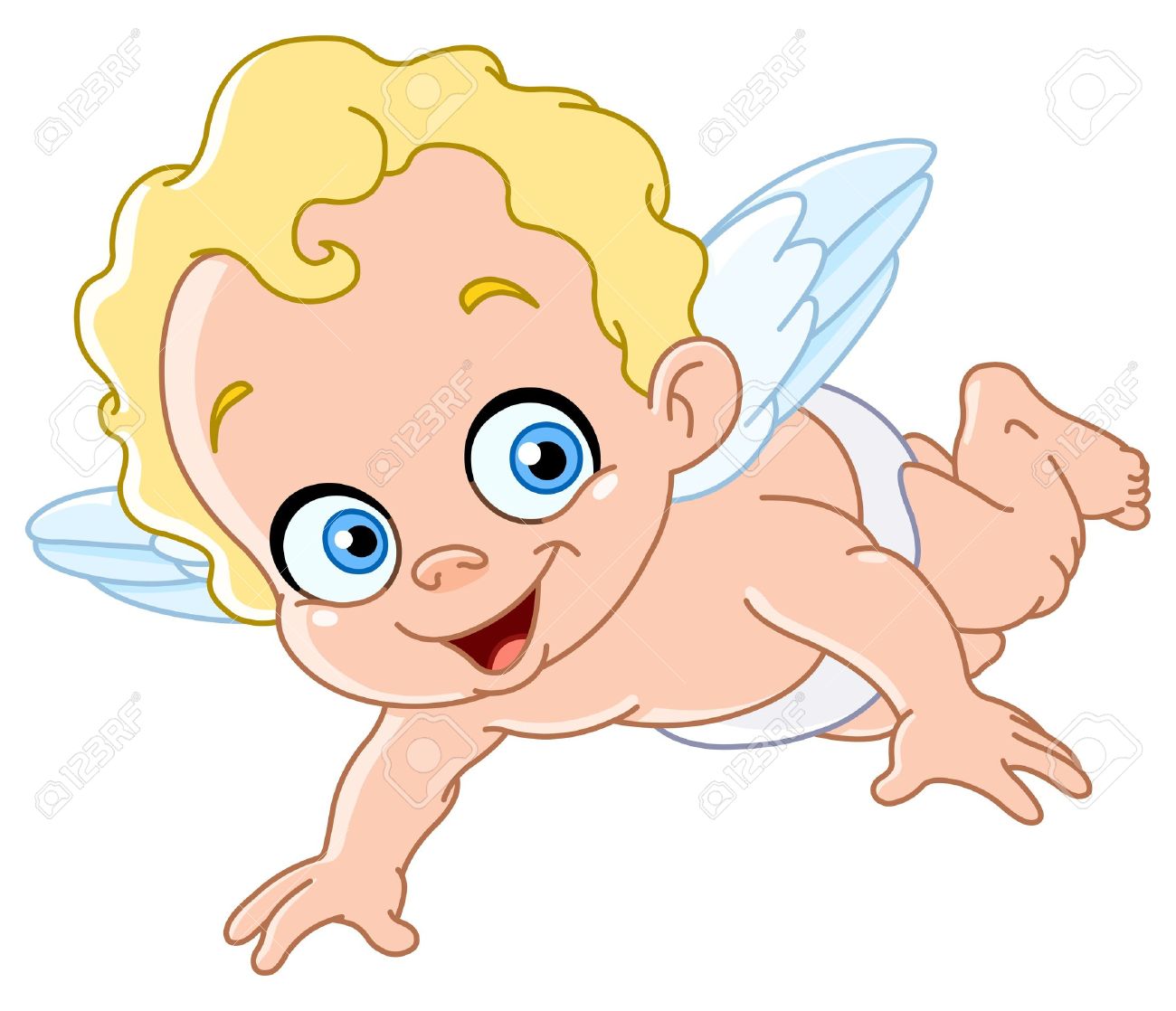 小さな天使のイラスト素材 ベクタ Image