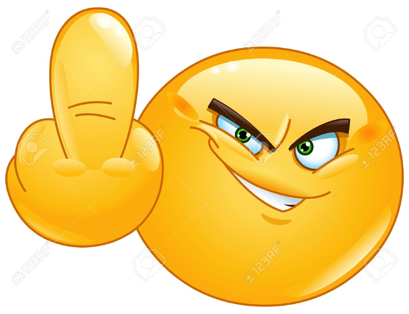 emoticon showing middle finger royalty free cliparts vectors and middle finger emoji download