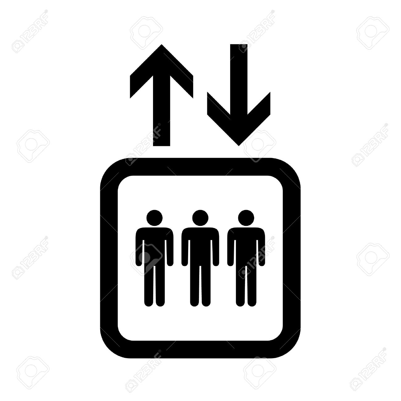 lift or elevator symbol on white backgroundvector eps10 royalty free
