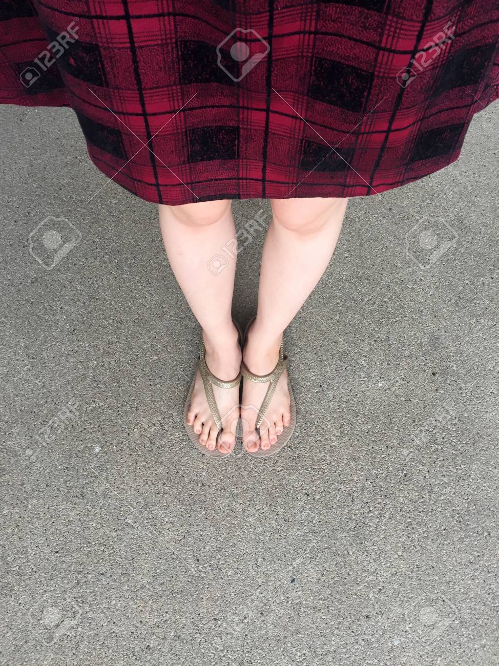sandals with red dress
