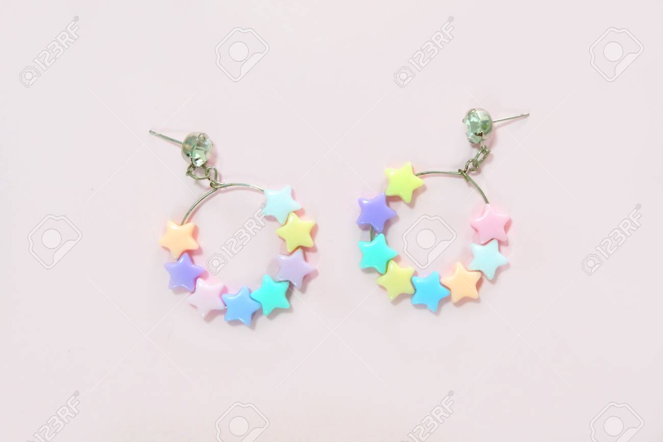 Pastel Star Earrings