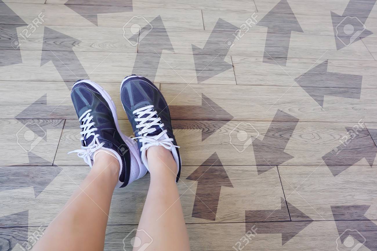 sneakers with arrows