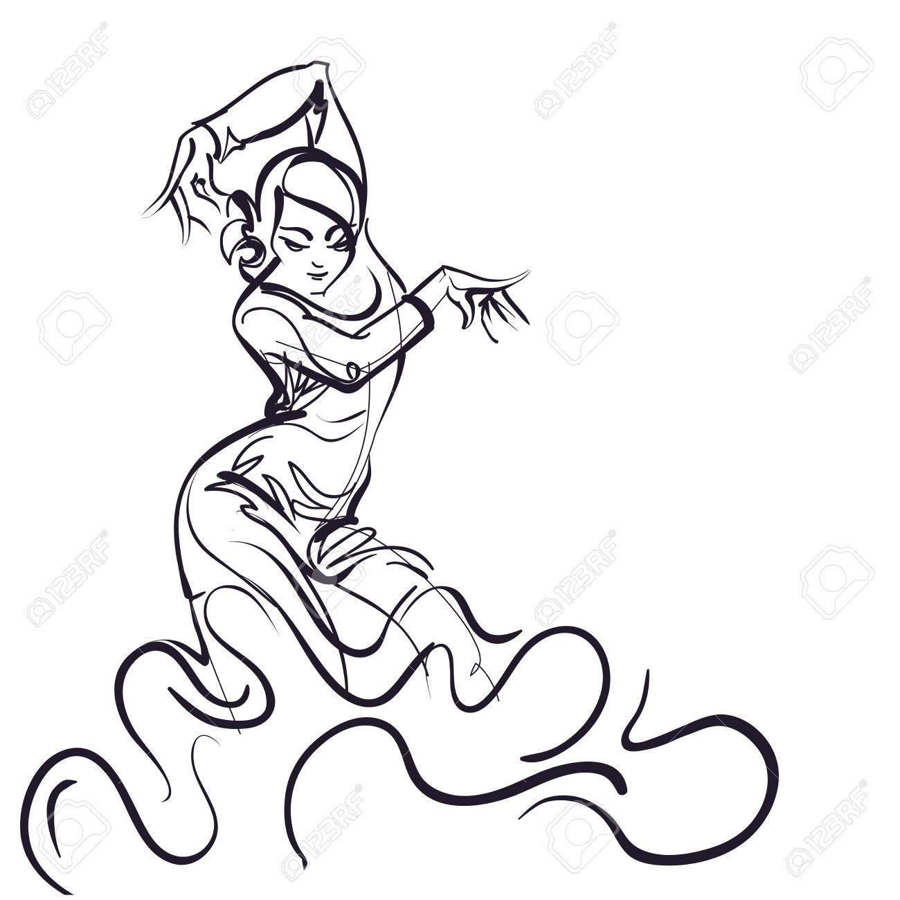 印象的なポーズで表情豊かなフラメンコ ダンサー のイラスト素材 ベクタ Image 印象的なポーズで表情豊かなフラメンコ ダンサー のイラスト素材 ベクタ Image