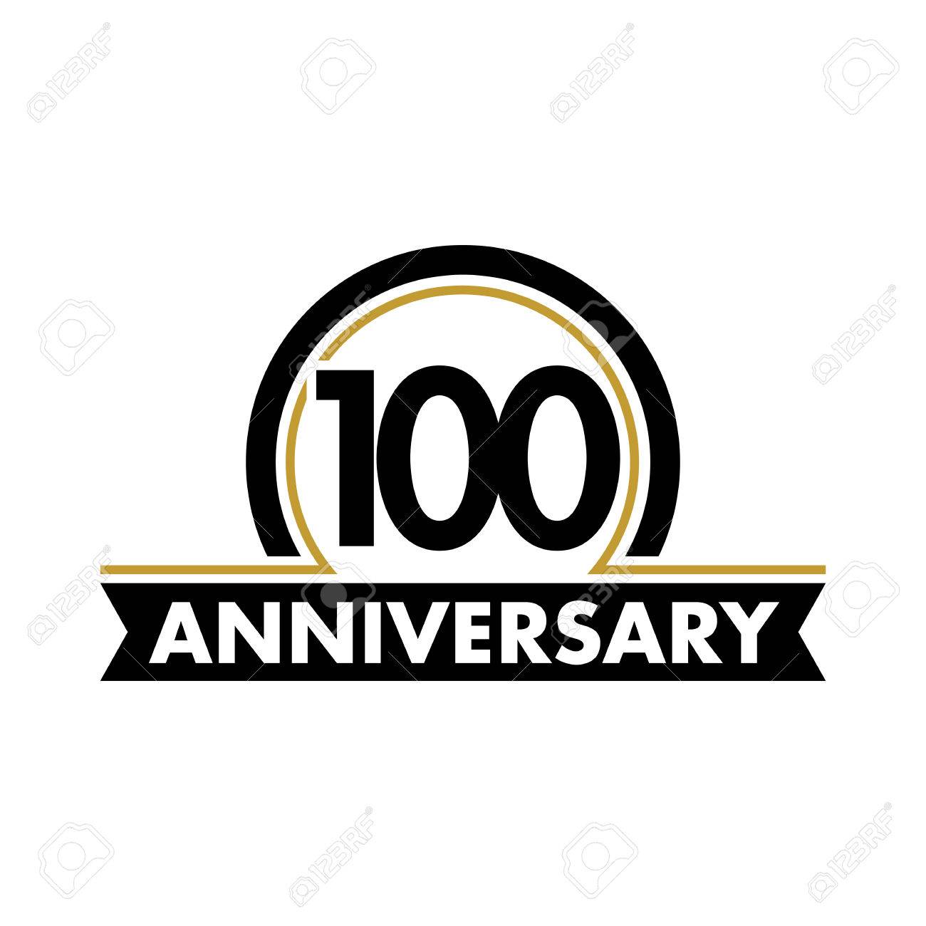 Anniversary Vector Unusual Label Hundredth Anniversary Symbol 100 Years Birthday Abstract Logo The Arc In A Circle 100th Jubilee Royalty Free Cliparts Vectors And Stock Illustration Image 61465535
