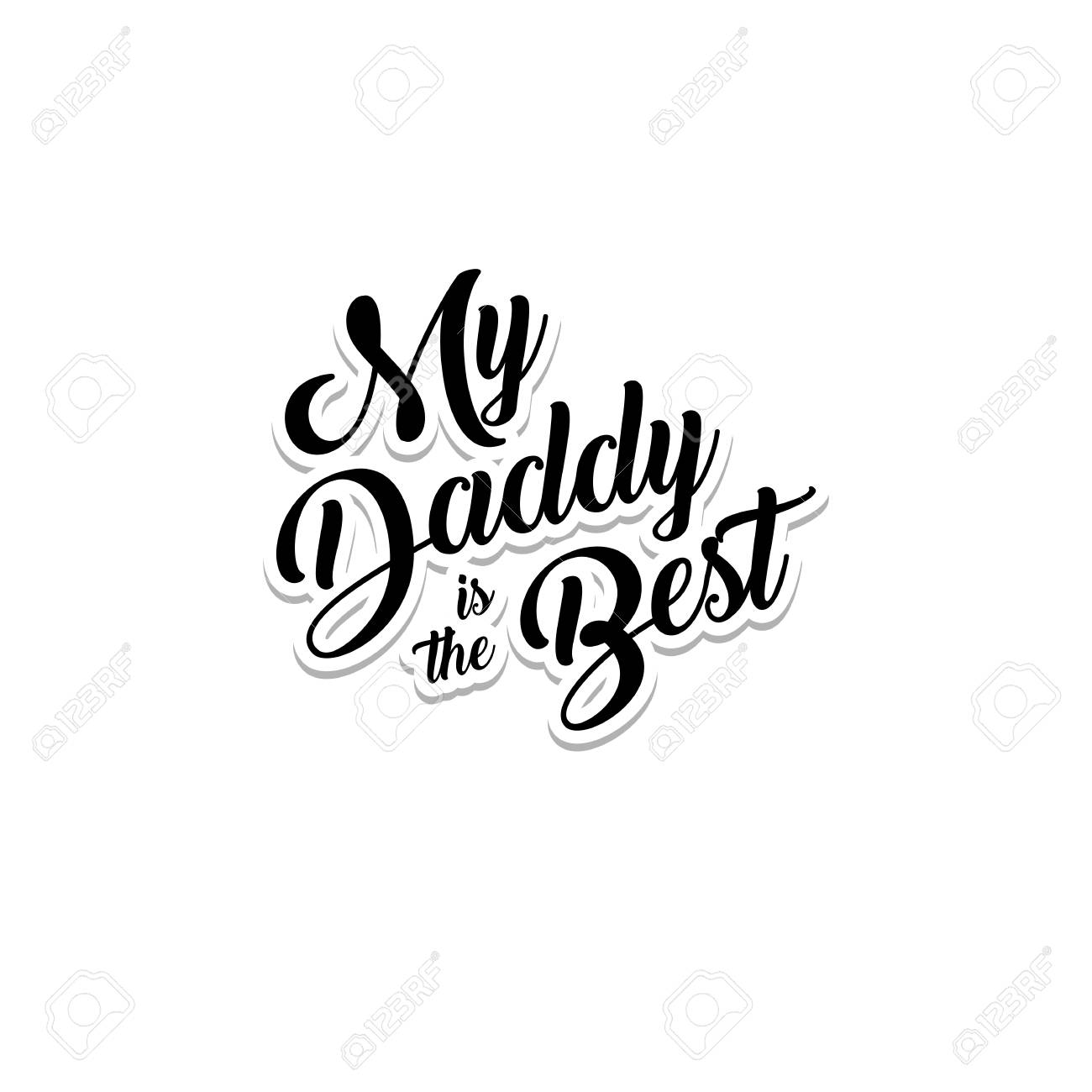 Happy Father S Day Design Collection Set Of Black Color Vintage Royalty Free Cliparts Vectors And Stock Illustration Image 80474557