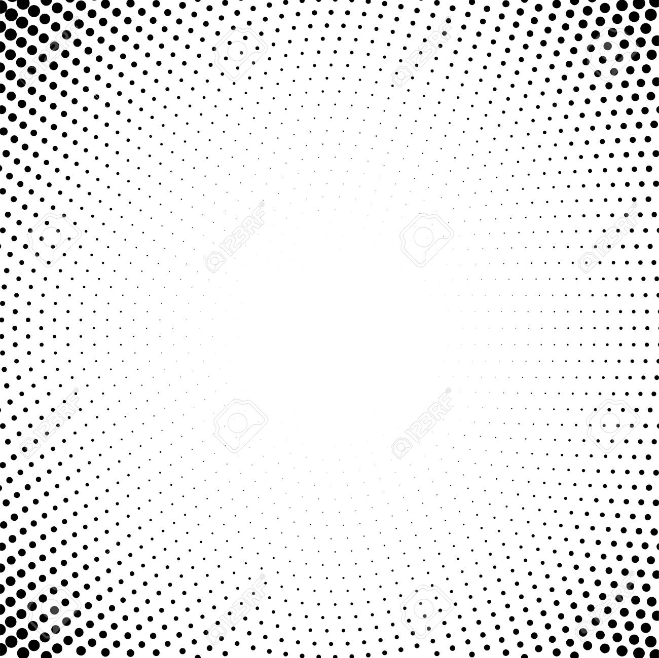 Vector De Fondo De Puntos En Las Esquinas De La Imagen Vineta