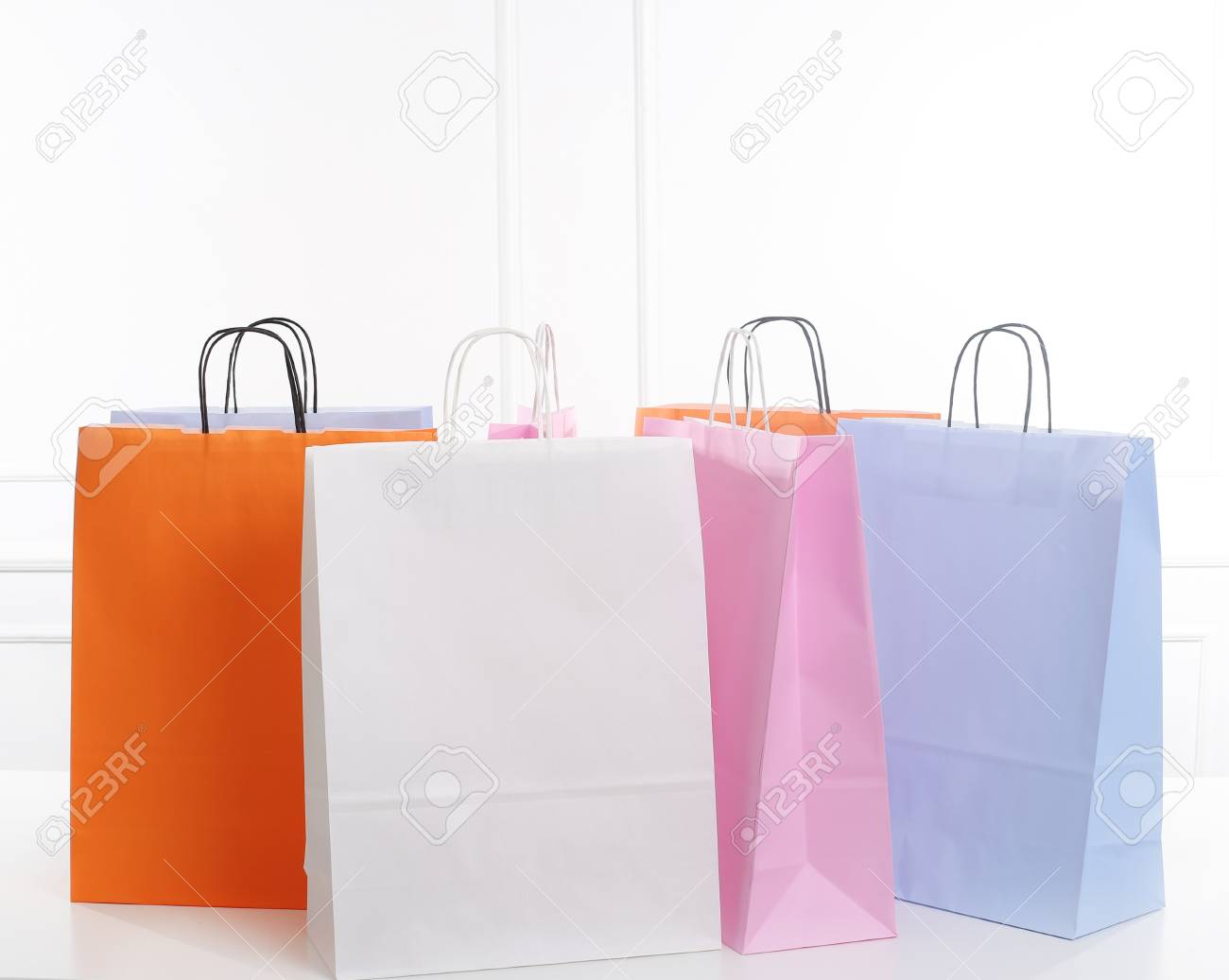 Shopping Bags On The Floor Stock Photo Picture And Royalty Free