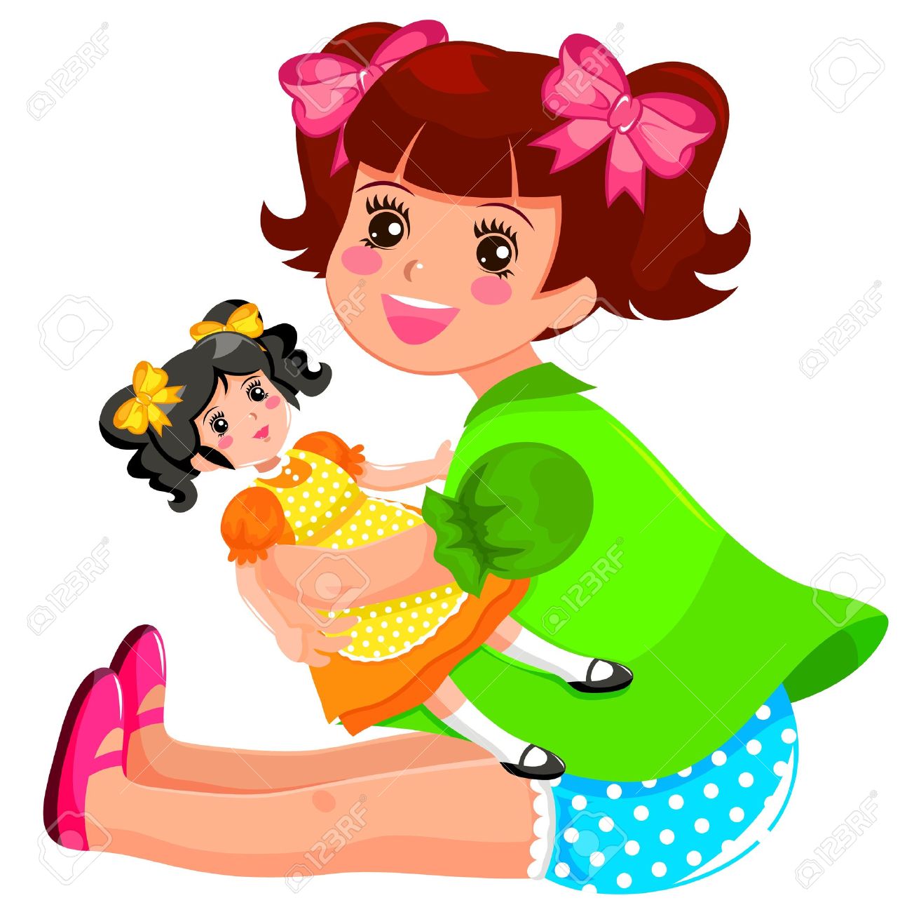 girl doll cartoon