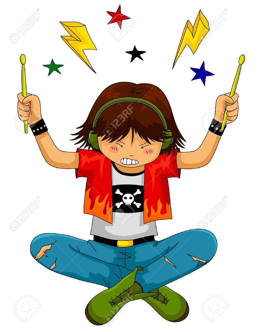Teenager Listening To Loud Music Royalty Free SVG, Cliparts, Vectors, and  Stock Illustration. Image 16902746.
