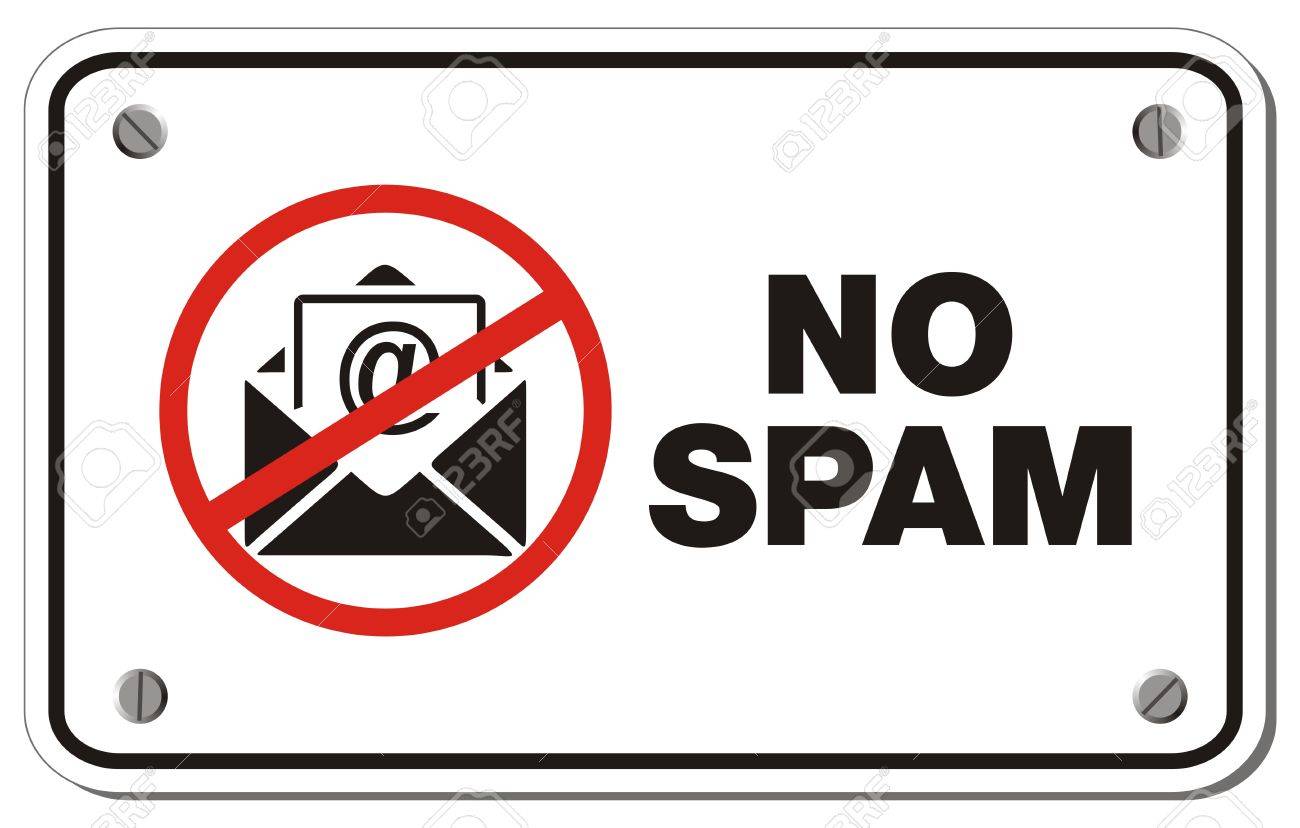 なし迷惑メールの四角形の記号 のイラスト素材 ベクタ Image