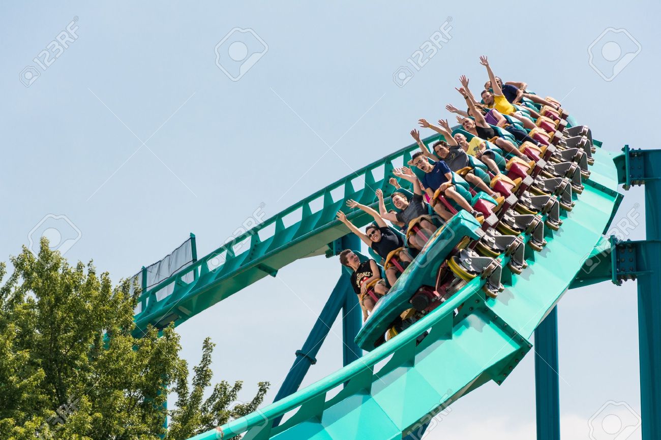 Toronto Le 17 Août Le Leviathan Un Des Plus Grands Et Le Plus Haut Des Montagnes Russes Dans Le Monde Ce Roller Coaster Domine Wonderland
