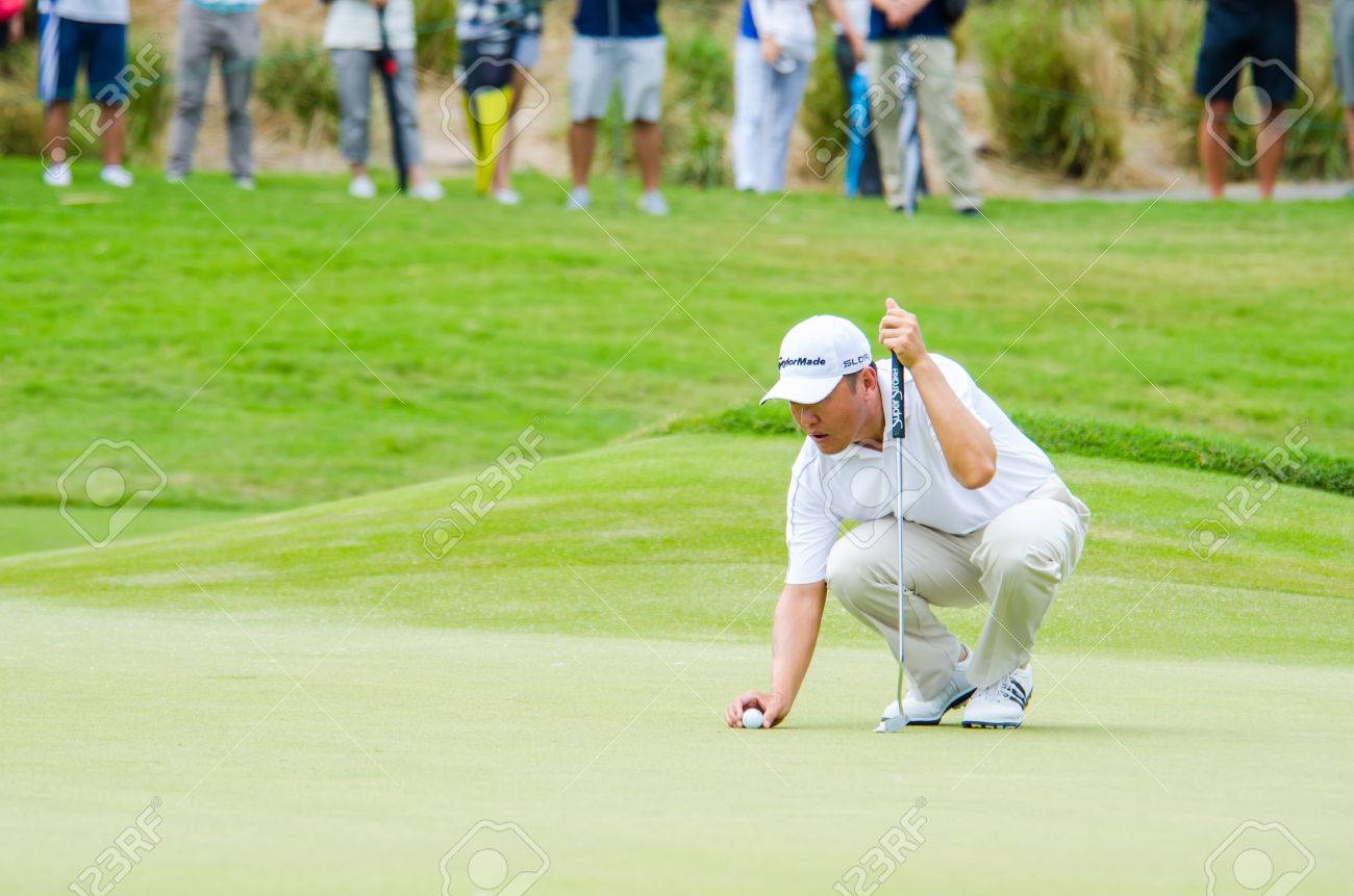 CHONBURI - DECEMBER 13 : Charlie Wi of South Korea player in Thailand Golf Championship 2014 (Professional golf tournament on the Asian Tour) at Amata Spring Country Club on December 13, 2014 in Chonburi, Thailand. - 34705824 CHONBURI - DECEMBER 13 : Charlie Wi of South Korea player in Thailand Golf Championship 2014 (Professional golf tournament on the Asian Tour) at Amata Spring Country Club on December 13, 2014 in Chonburi, Thailand. - 34705824