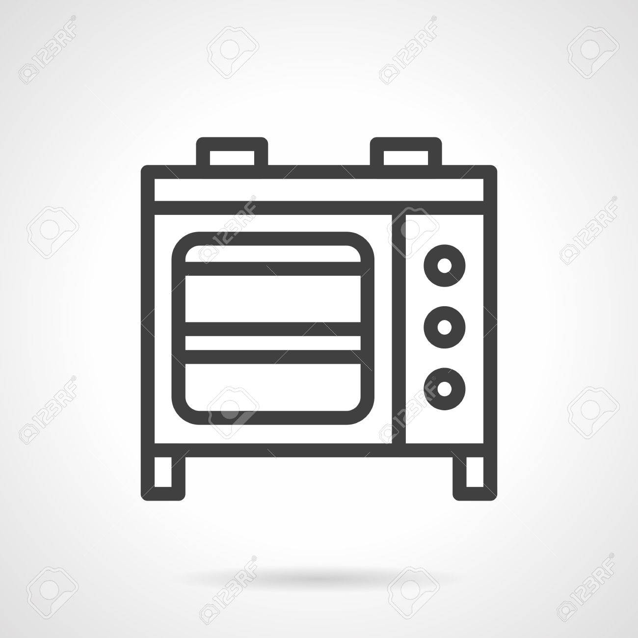 Household And Commercial Appliances Microwave Oven A Front View Stoves Vector Icon Simple Household And Commercial Appliances Microwave Oven A Front View Stoves Vector Icon Simple