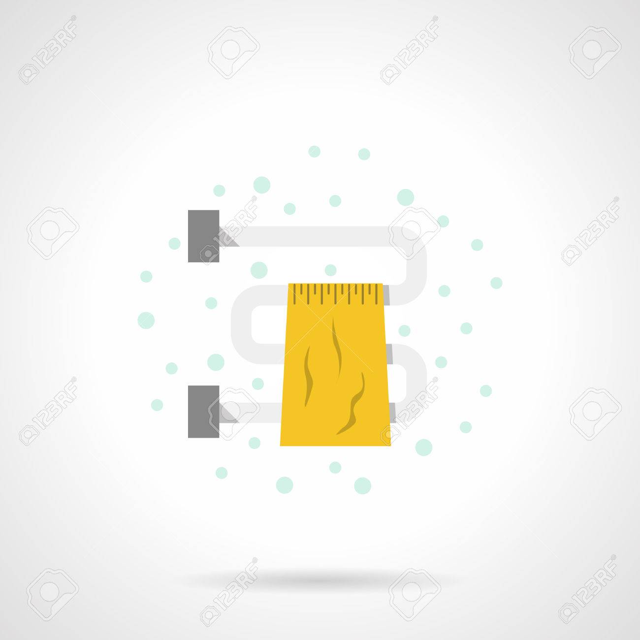 Meuble Salle De Bain Osier Gris ~ serviette jaune dans un hangar ou un s choir salle de bains et d Meuble Salle De Bain Osier Gris ~ serviette jaune dans un hangar ou un s choir salle de bains et d