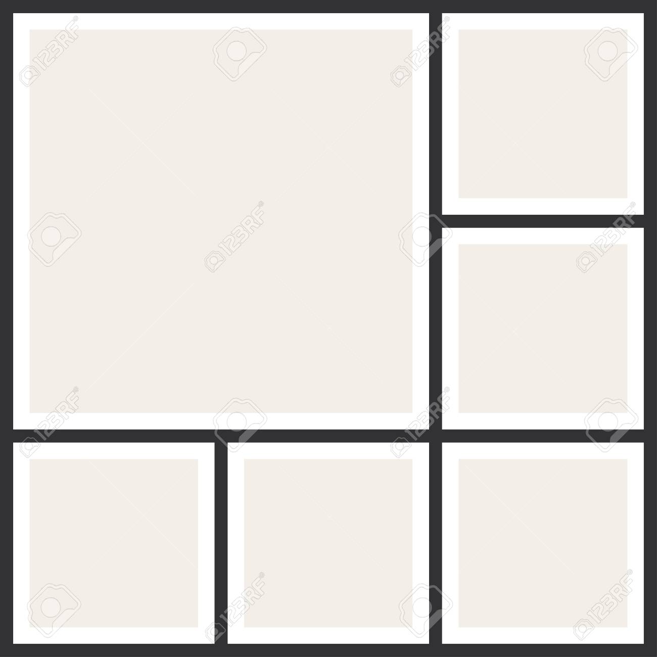 写真のコラージュ フレーム。ビンテージ写真アルバム