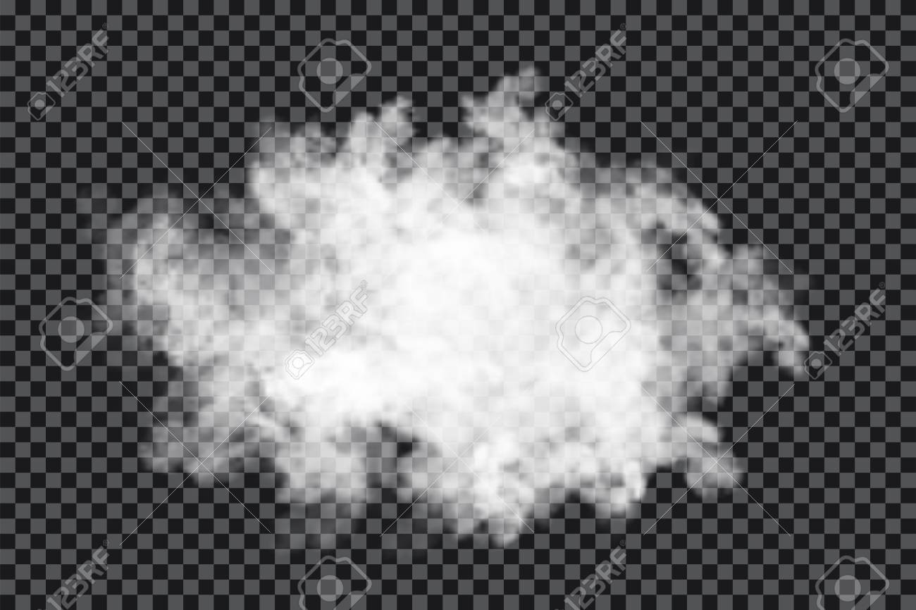 Smoke cloud on transparent background. Realistic fog or mist texture isolated on background. Transparent smoke effect. Vector - 126257492 Smoke cloud on transparent background. Realistic fog or mist texture isolated on background. Transparent smoke effect. Vector - 126257492