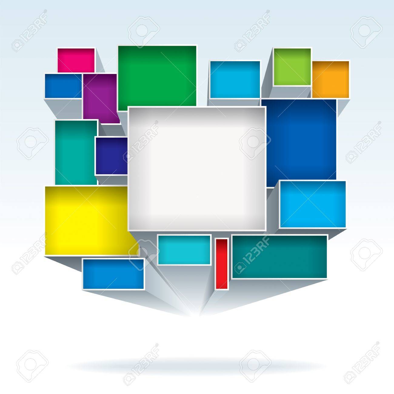 abstract 3d color boxes background royalty free cliparts vectors boxes color