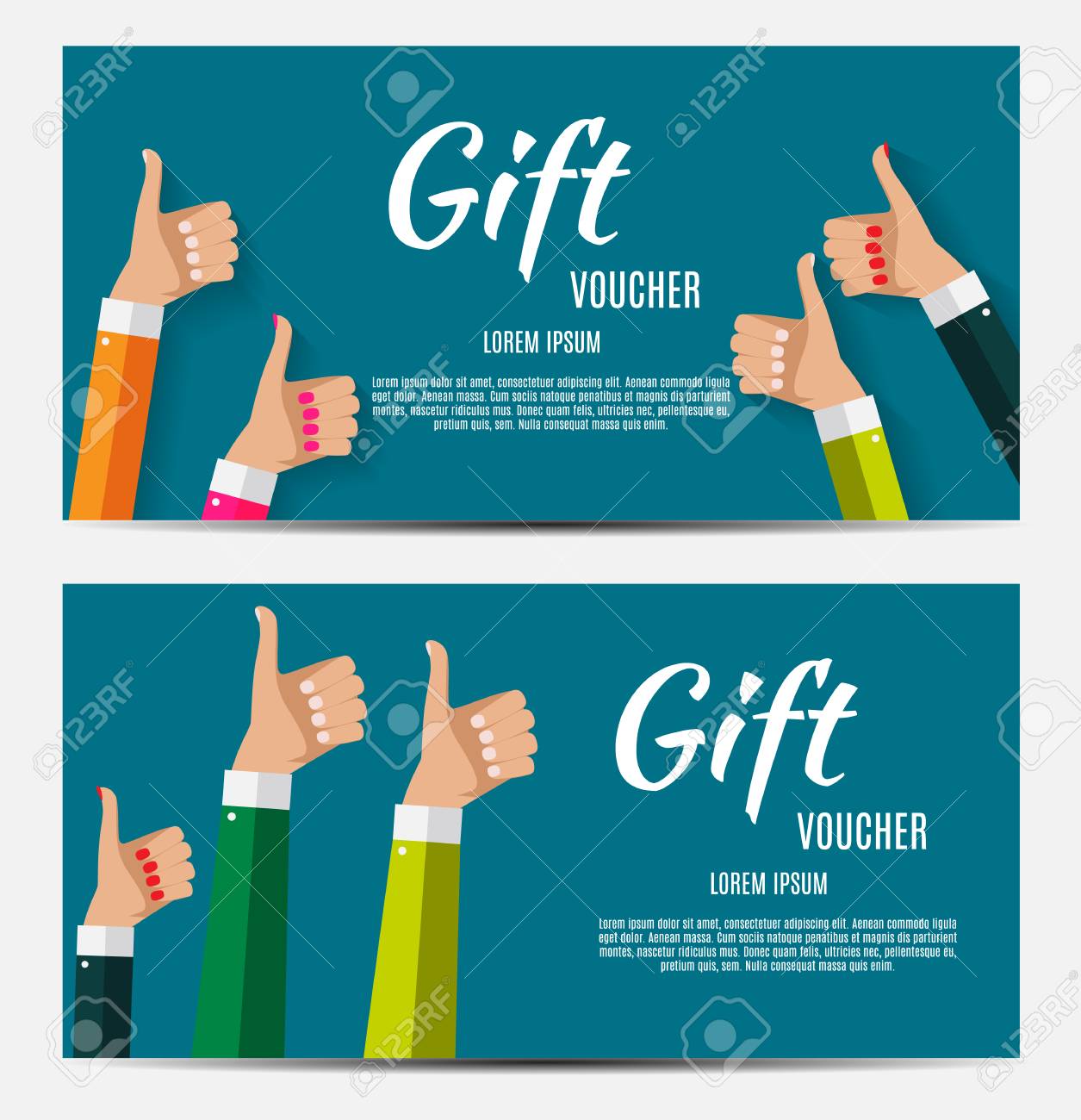 gift voucher template for your business vector illustration royalty
