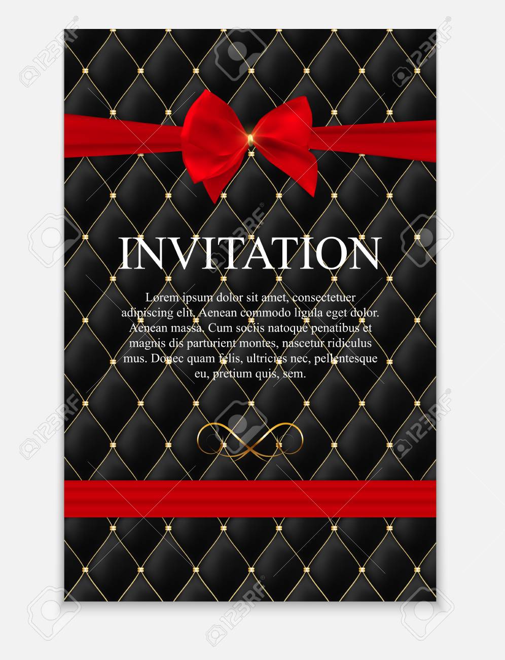 luxury members gift card template for your business vector