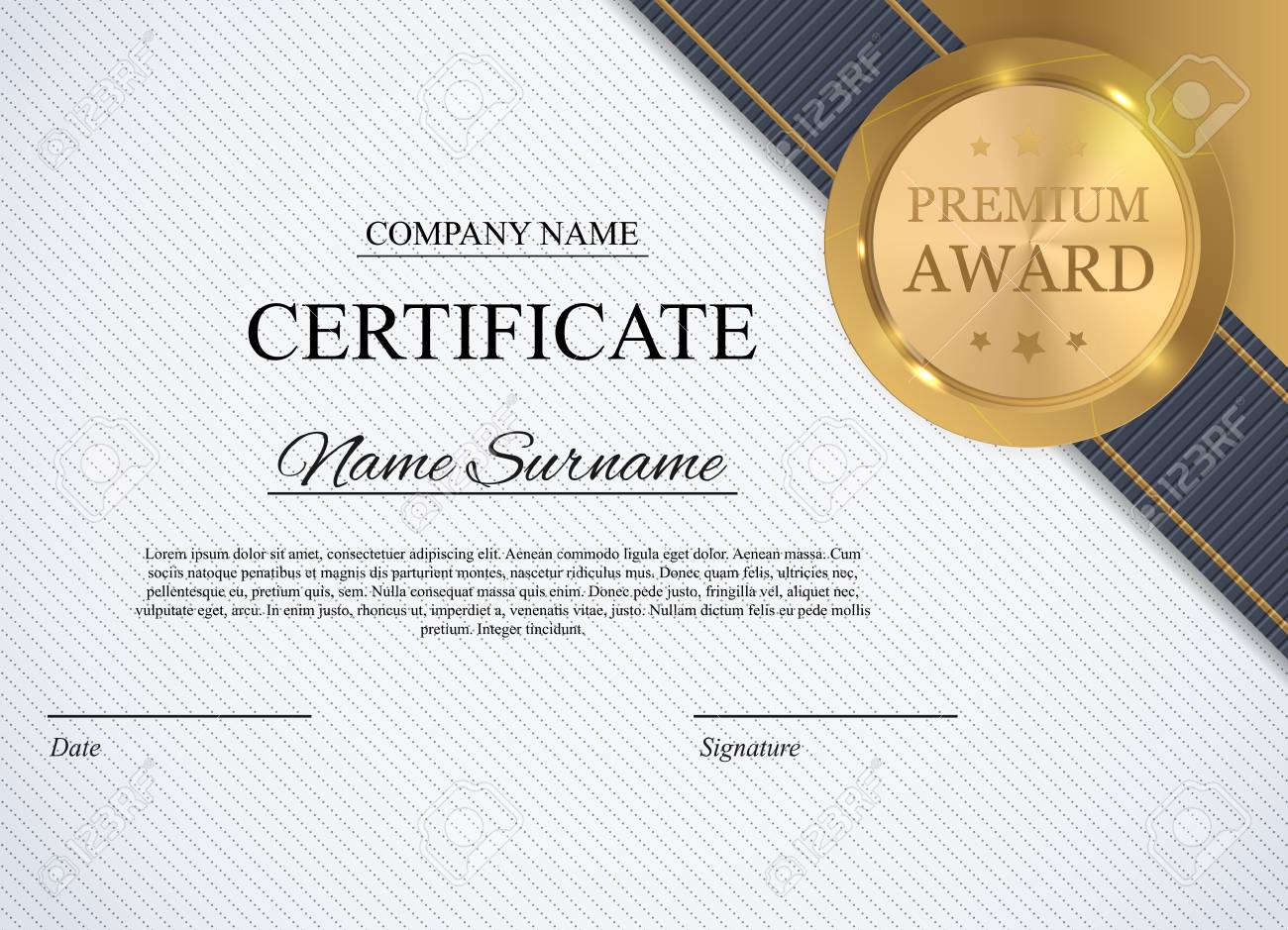 certificate template background award diploma design blank diploma design template