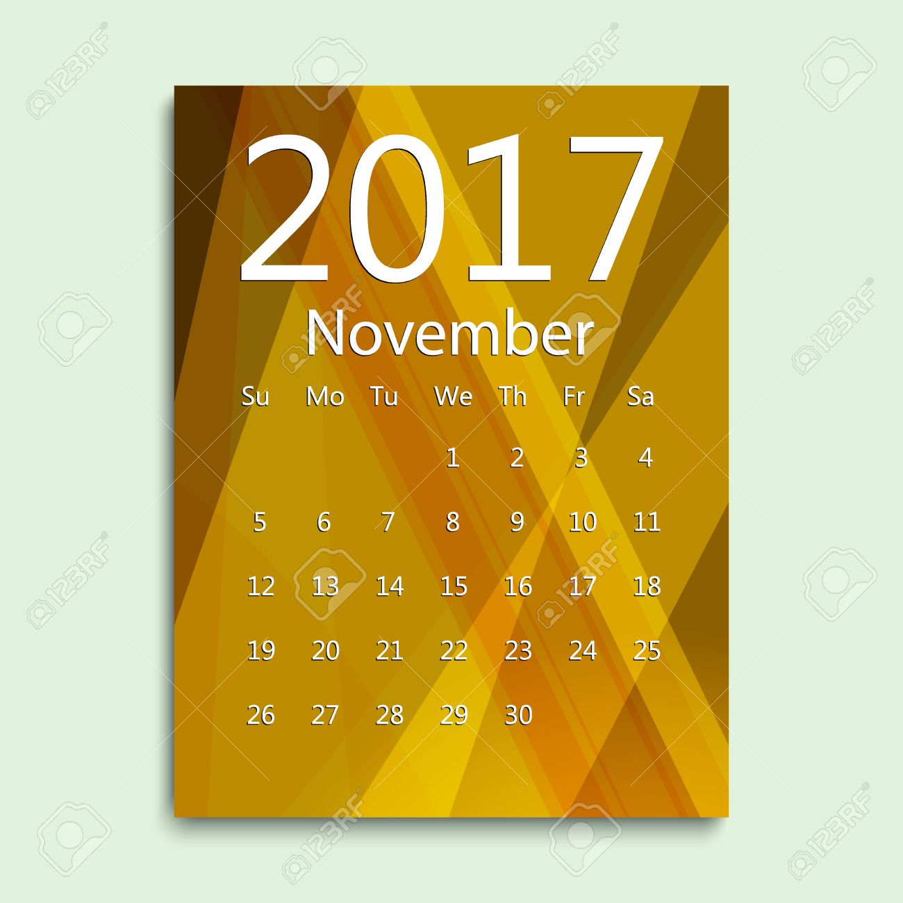 november calendar background