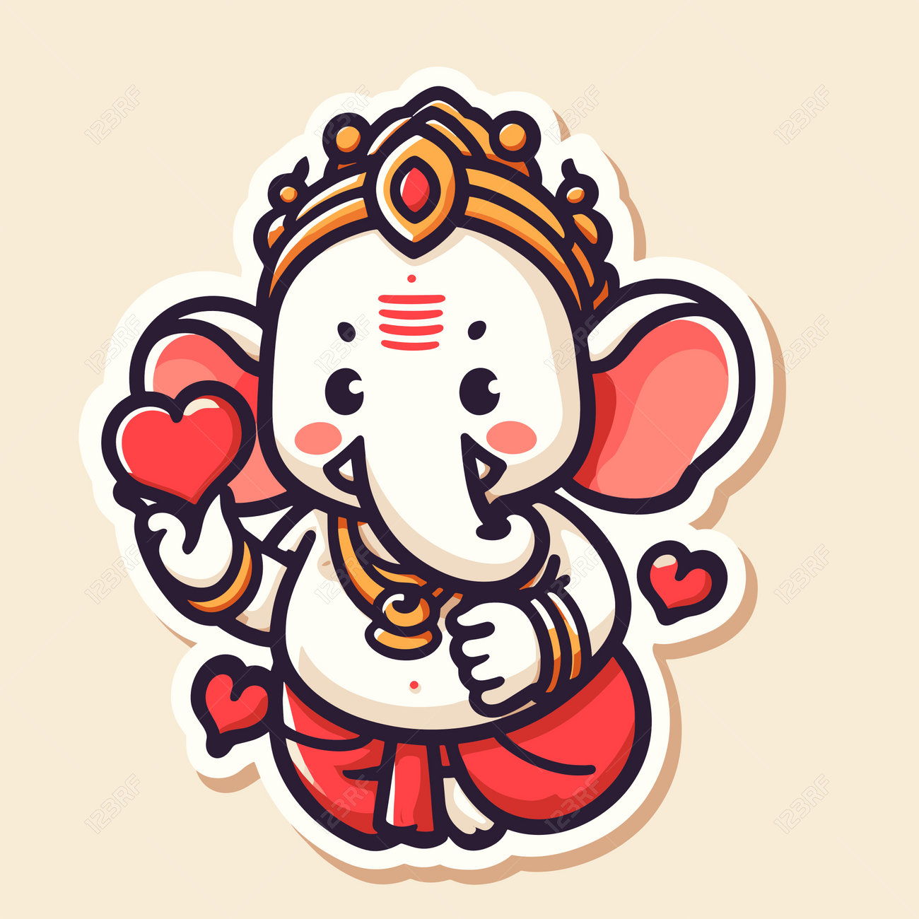 一点物アート】Ganesha-ガネーシャ-【引き寄せ・イラスト】 Lord