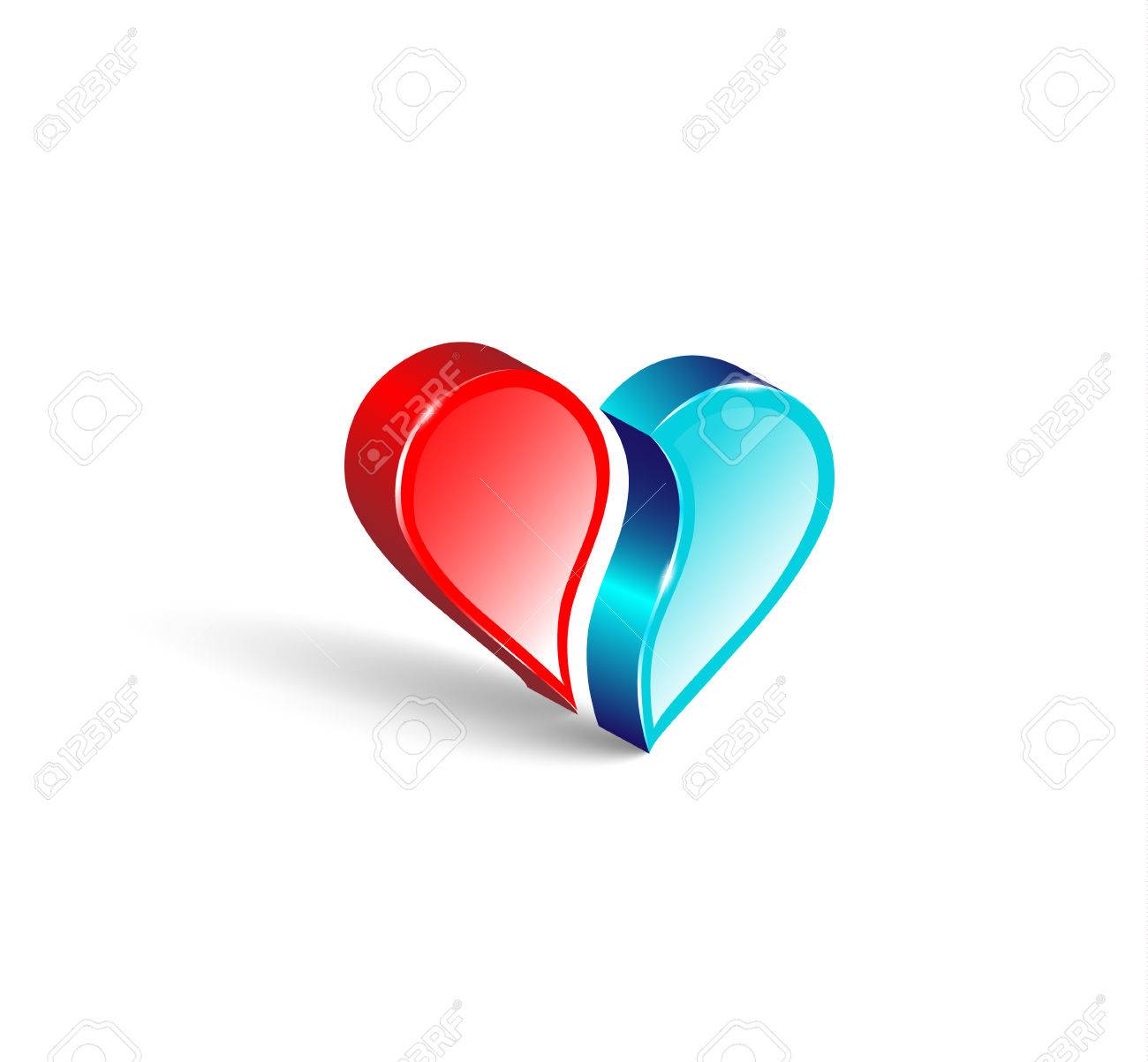 Logo 3d Emblem. Two Comparing Parts Of Heart. Colorful Design. Royalty Free SVG, Cliparts, Vectors, And Stock Illustration. Image 74386463. Logo 3d Emblem. Two Comparing Parts Of Heart. Colorful Design. Royalty Free SVG, Cliparts, Vectors, And Stock Illustration. Image 74386463.