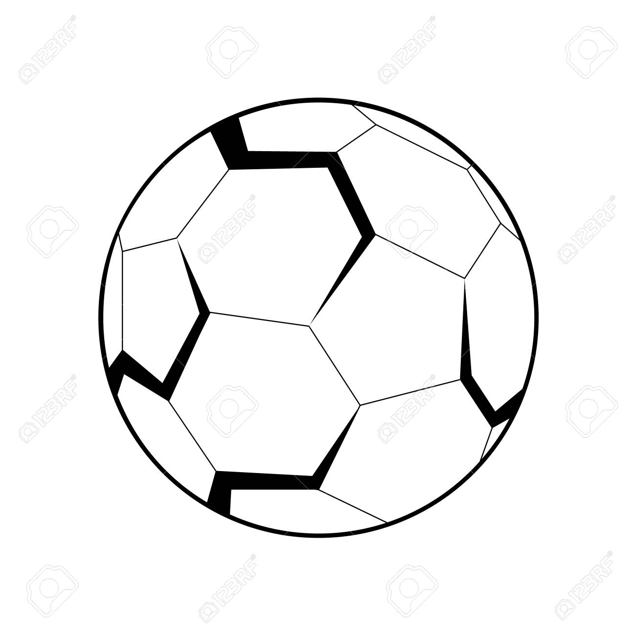 3D Logo Of Football (soccer) Ball. Royalty Free SVG, Cliparts, Vectors, and  Stock Illustration. Image 88371091., image size:1300x1300