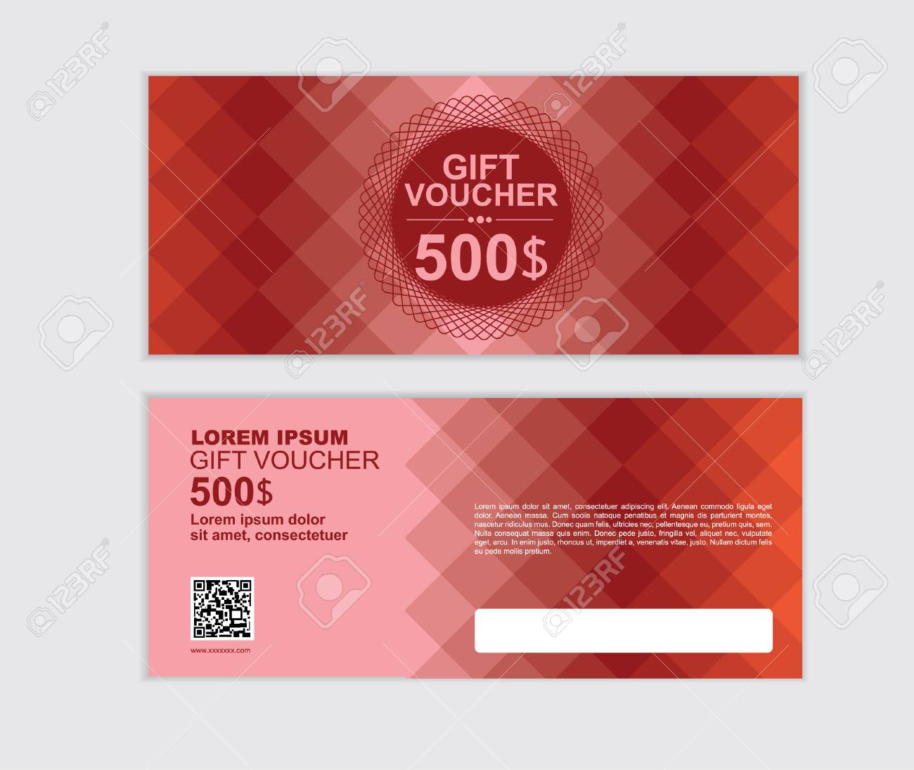 gift voucher vector design template set ag royalty free cliparts