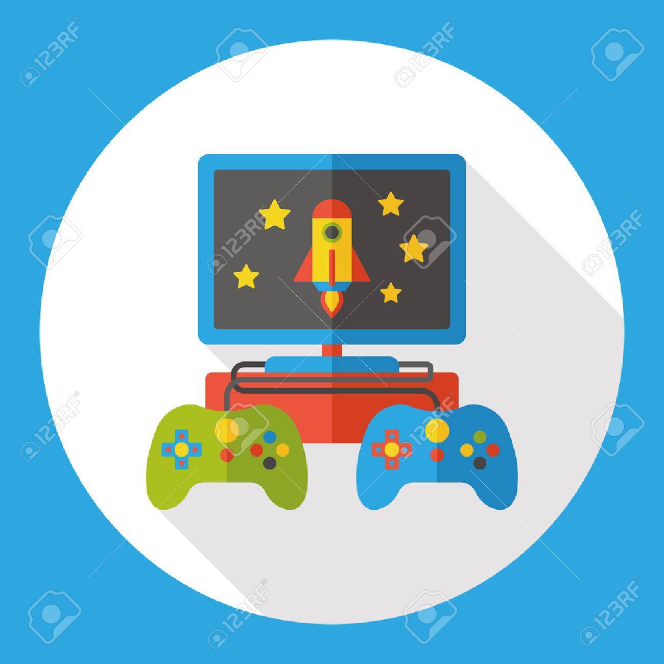 Flat game graphics icon settings Royalty Free Vector Image