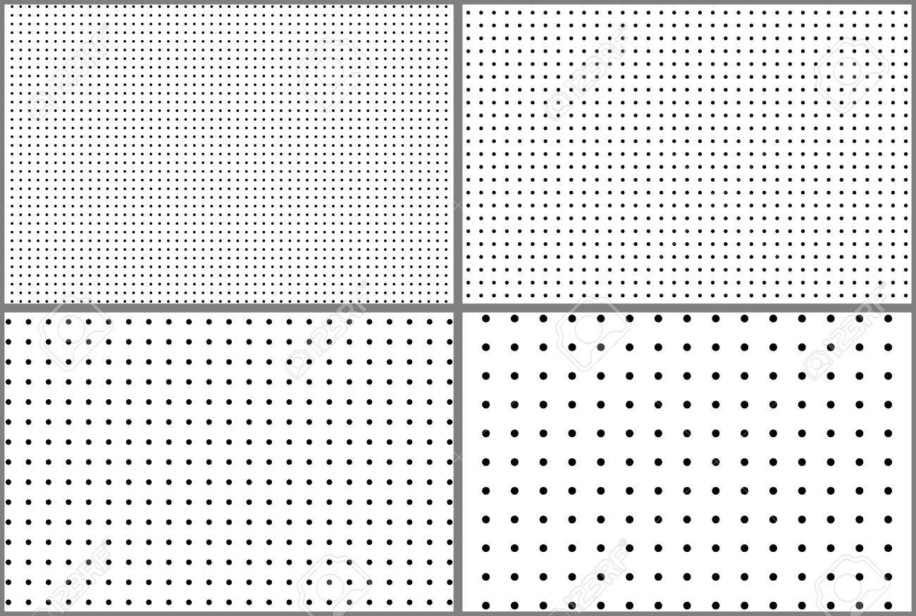 点線のハーフトーン パターン背景セット の写真素材 画像素材 Image