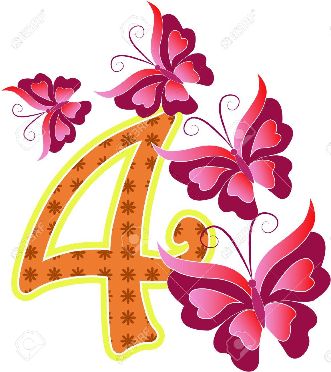 красивая восьмерка с цветами. математическая поделка в садик. рисуем и пишем. 8 из бабочек. цифры из цветов.