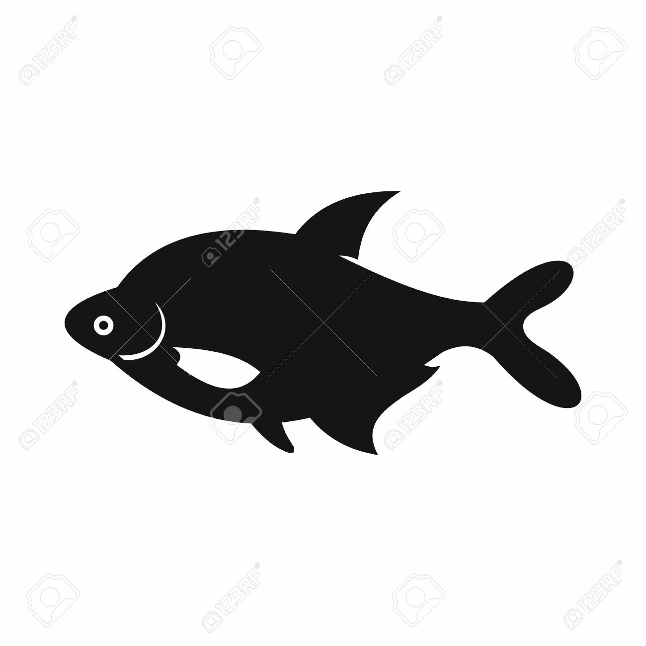分離されたシンプルなスタイルのベクトル図に魚アイコンのイラスト素材 ベクタ Image 分離されたシンプルなスタイルのベクトル図に魚アイコンのイラスト素材 ベクタ Image