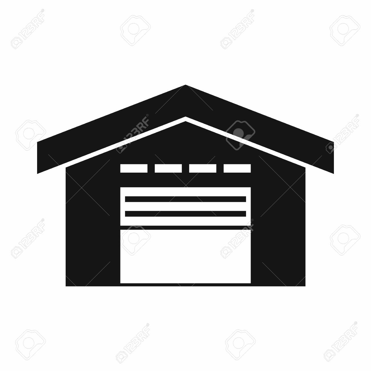 Warehouse Icon In Simple Style Isolated On White Background Royalty Free Cliparts Vectors And Stock Illustration Image