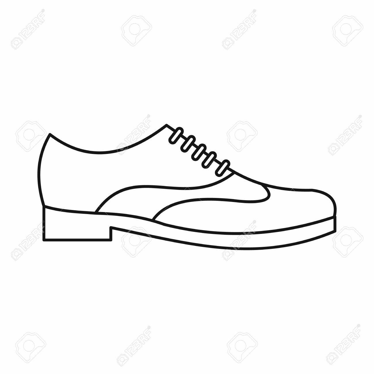 outline of shoes
