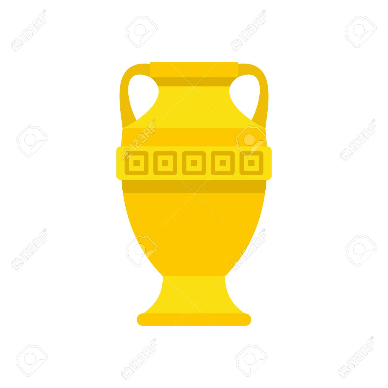 Ancient Gold Vase Icon In Flat Style On A White Background Vector Illustration Royalty Free Cliparts Vectors And Stock Illustration Image