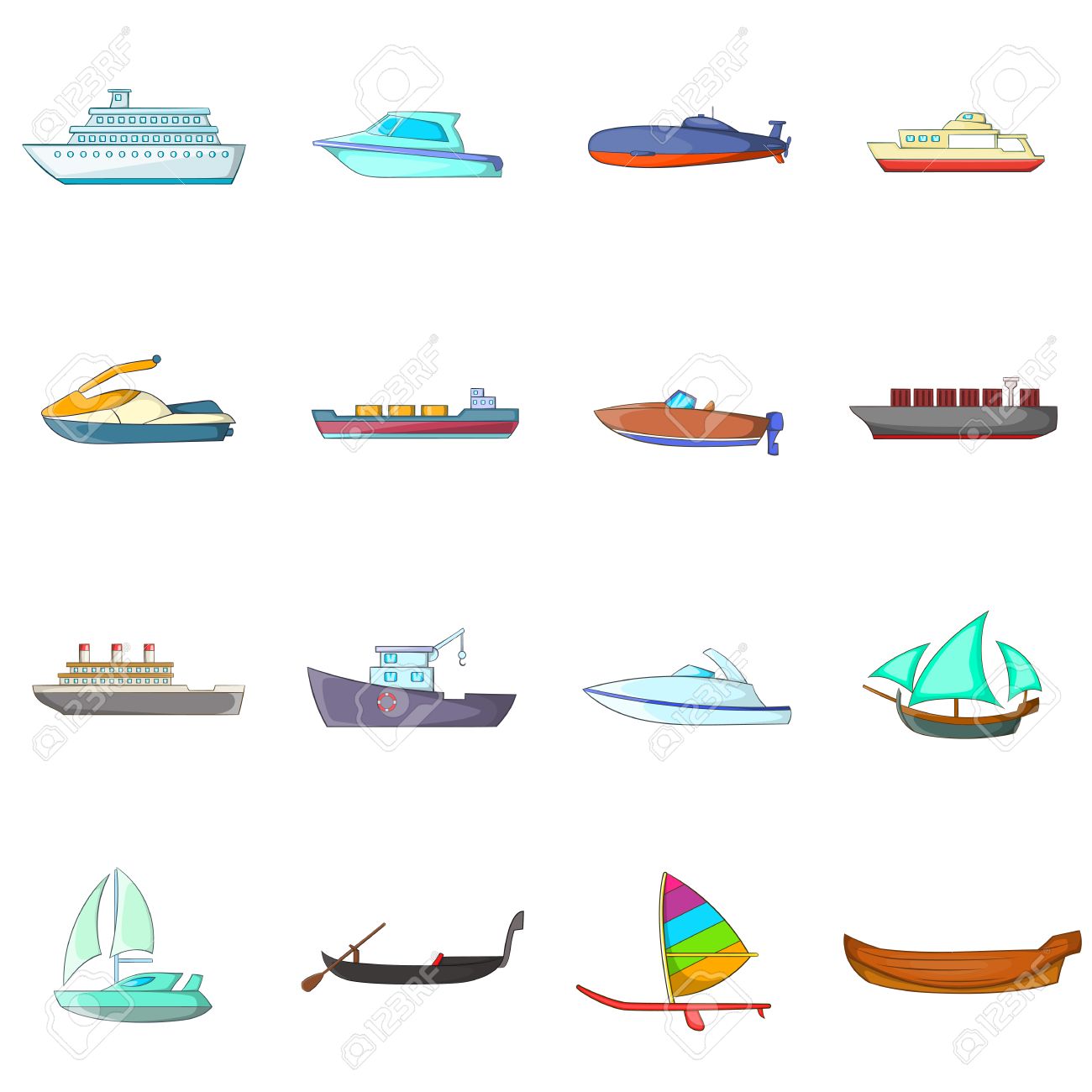 ship and boat icons