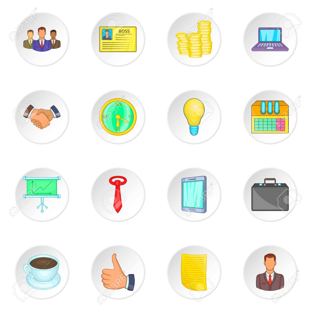 Iconos De Gestión Empresarial En Estilo De Dibujos Animados. Carrera De Negocios Conjunto Ilustración Vectorial De Colección Ilustraciones Svg, Vectoriales, Clip Art Vectorizado Libre De Derechos. Image 63327547. Iconos De Gestión Empresarial En Estilo De Dibujos Animados. Carrera De Negocios Conjunto Ilustración Vectorial De Colección Ilustraciones Svg, Vectoriales, Clip Art Vectorizado Libre De Derechos. Image 63327547.