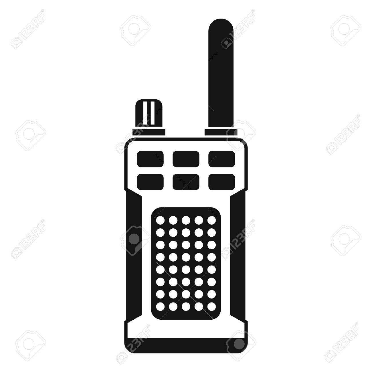 portable handheld radio icon in simple style on a white background royalty free cliparts vectors and stock illustration image 63484682 portable handheld radio icon in simple style on a white background