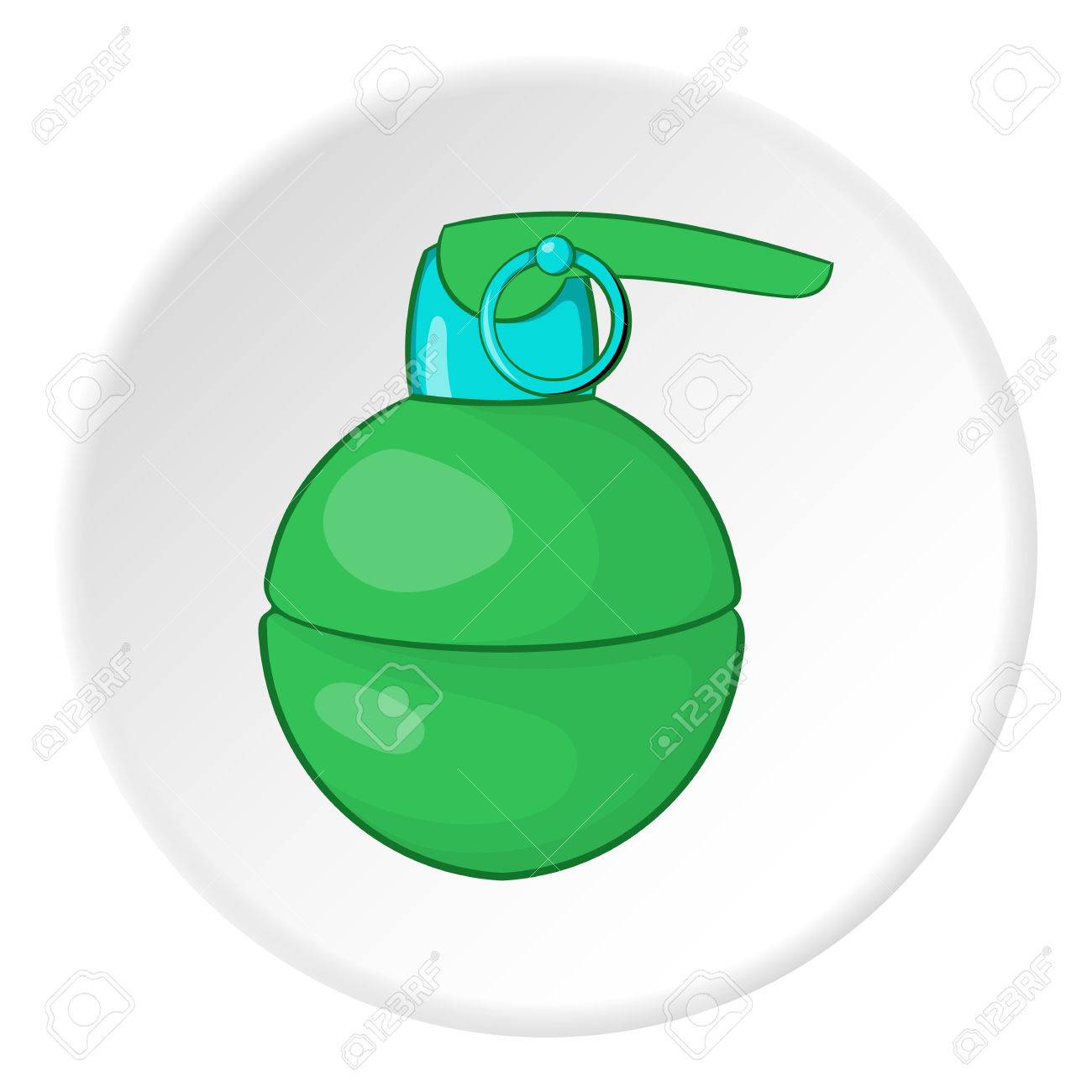 手榴弾アイコン Web の手榴弾ベクトル アイコンの漫画イラストのイラスト素材 ベクタ Image