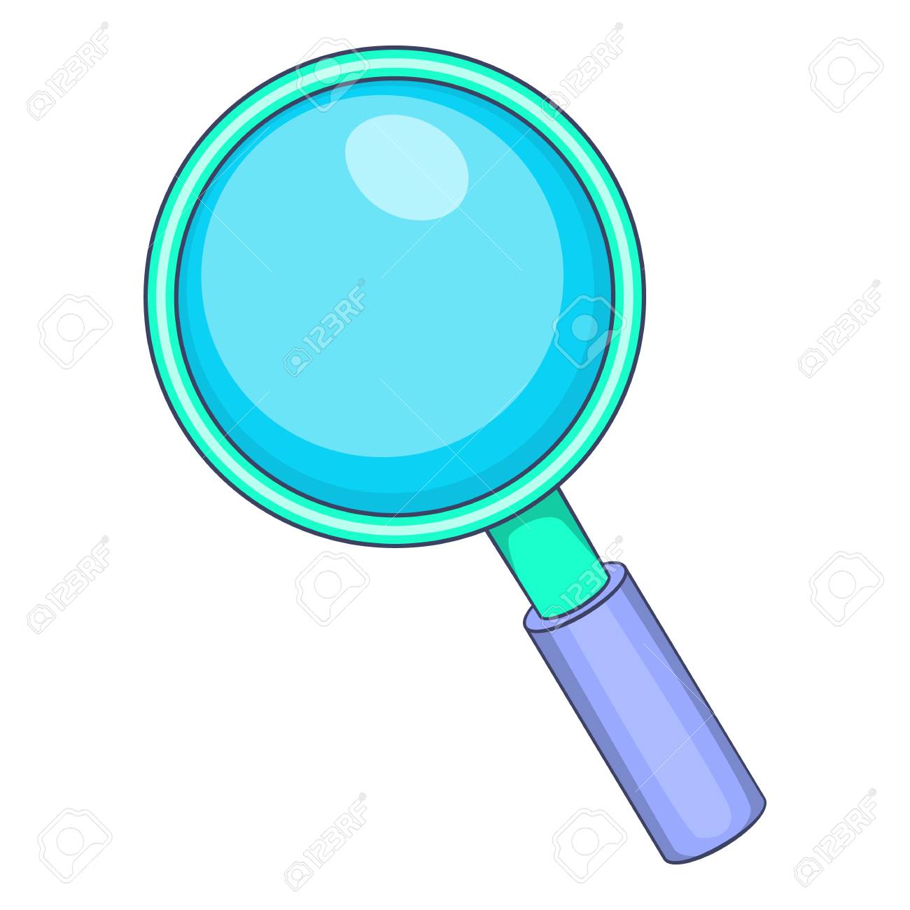 Magnifying Glass Icon. Cartoon Illustration Of Magnifying Glass Vector Icon  For Web Royalty Free SVG, Cliparts, Vectors, and Stock Illustration. Image  63780871., image size:1300x1300