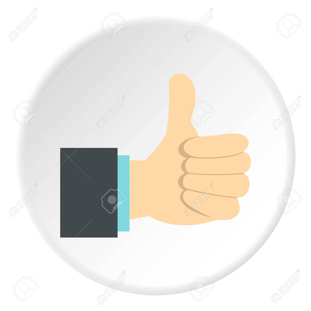 gesture approval icon flat illustration of gesture approval