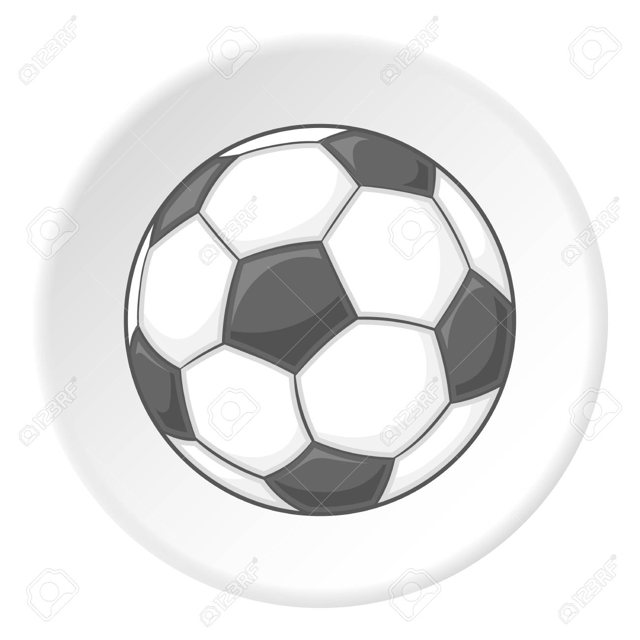 サッカー ボールのアイコン サッカー ボールのベクター アイコン Web 漫画イラスト のイラスト素材 ベクタ Image