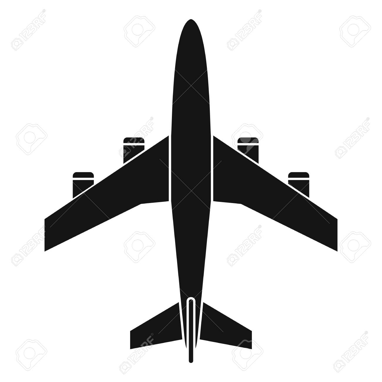 飛行機アイコン Web デザインのための飛行機のベクトルのアイコンのシンプルなイラスト のイラスト素材 ベクタ Image