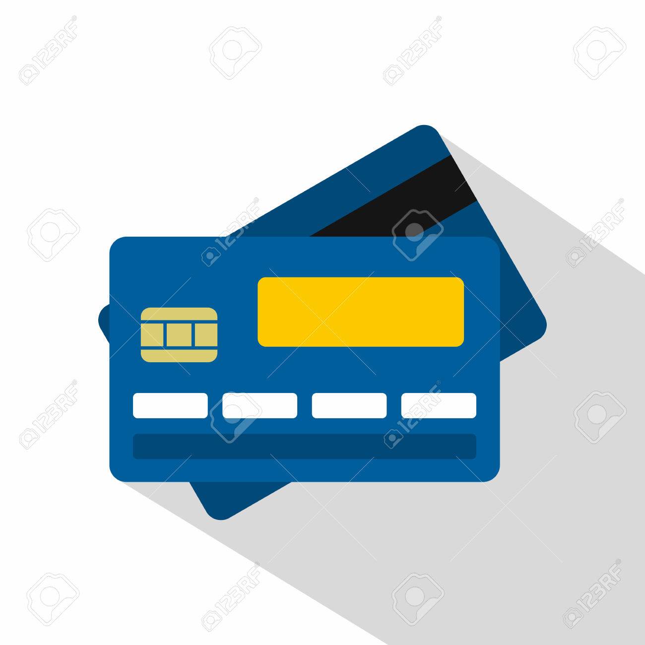 Credit Card Icon Flat Illustration Of Credit Card Vector Icon Royalty Free Cliparts Vectors And Stock Illustration Image 64581135